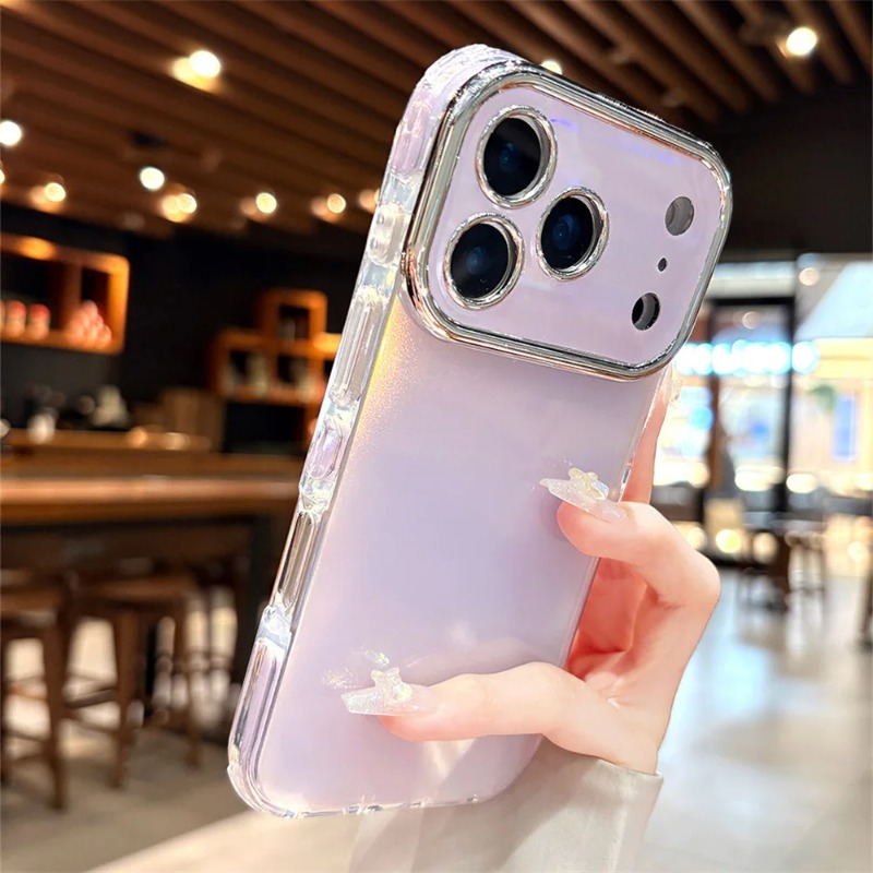 Camera Lens Protector - غطاء هاتف لامع بألوان قوس قزح