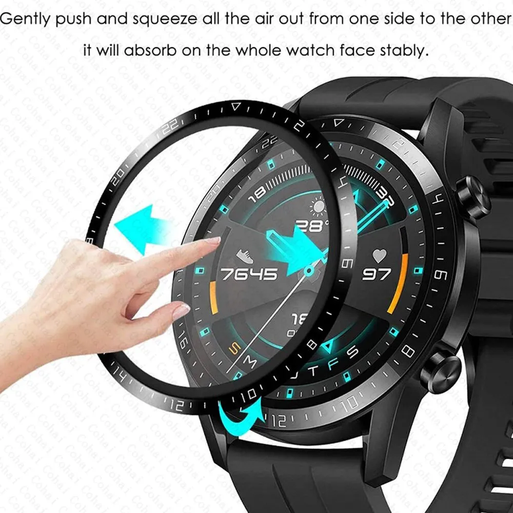 Curved Edge Screen - زجاج مقوى منحني الحواف 20D لساعة
