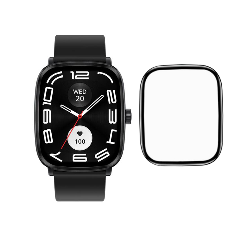 Curved Edge Screen - غطاء كامل لساعة هايلو ، منحني