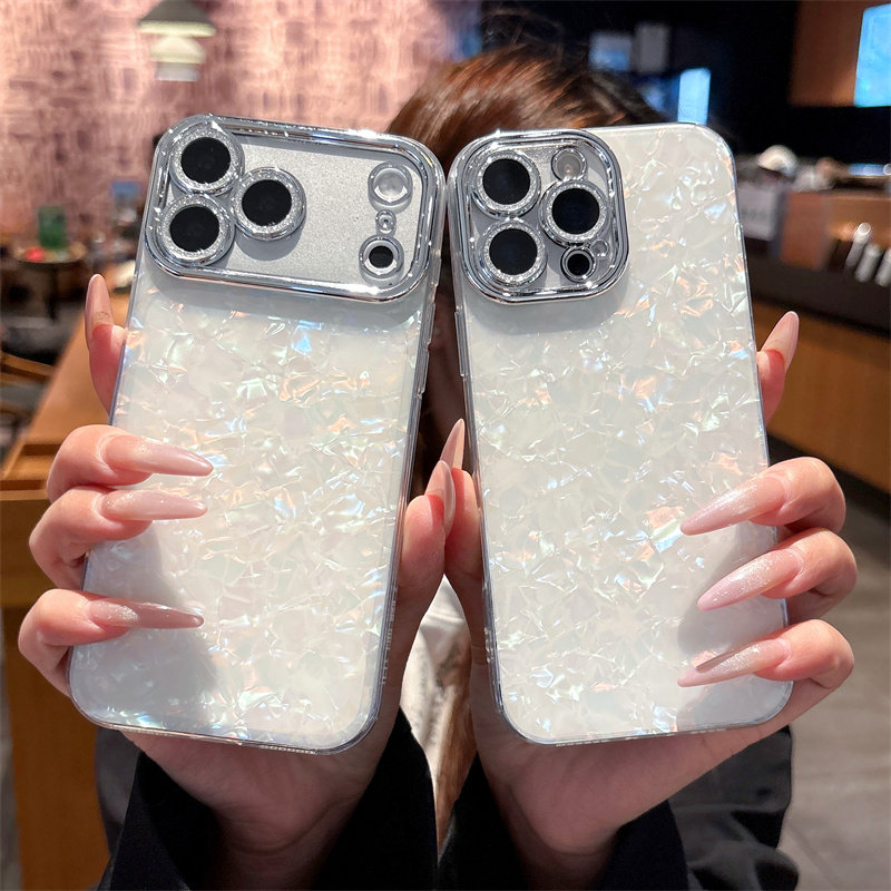 غطاء هاتف بنمط صدفي مع واقي عد - مراجعة Camera Lens Protector وسعره