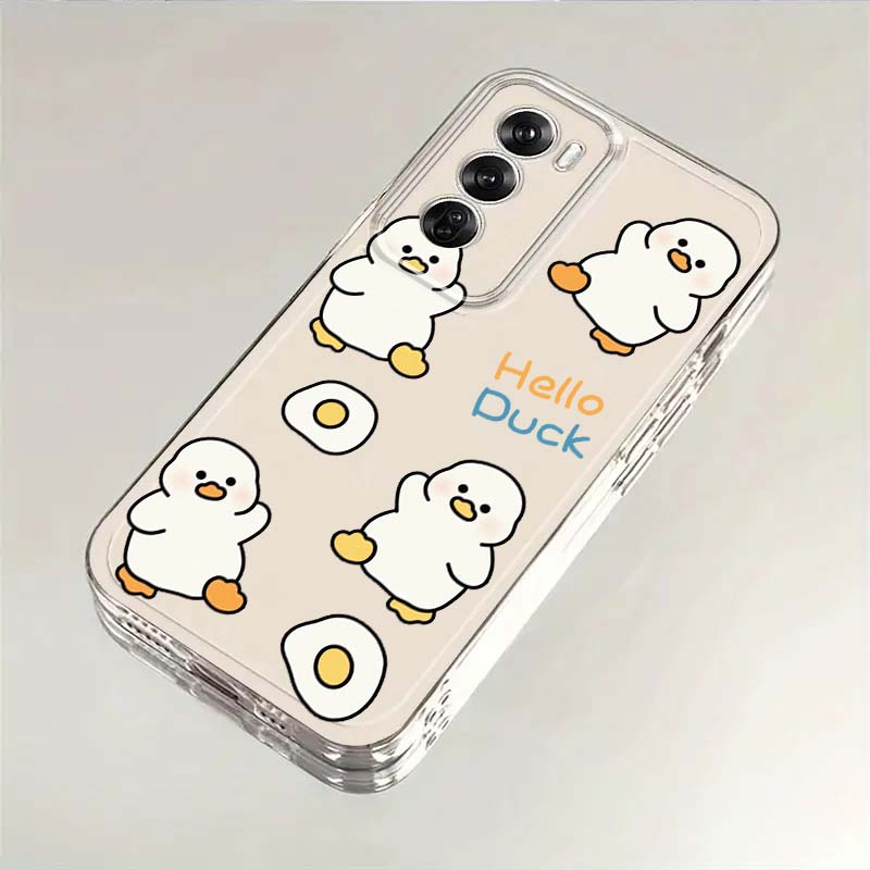 حافظة شفافة بتصميم بطة كرتونية - مراجعة Oppo A78 وسعره