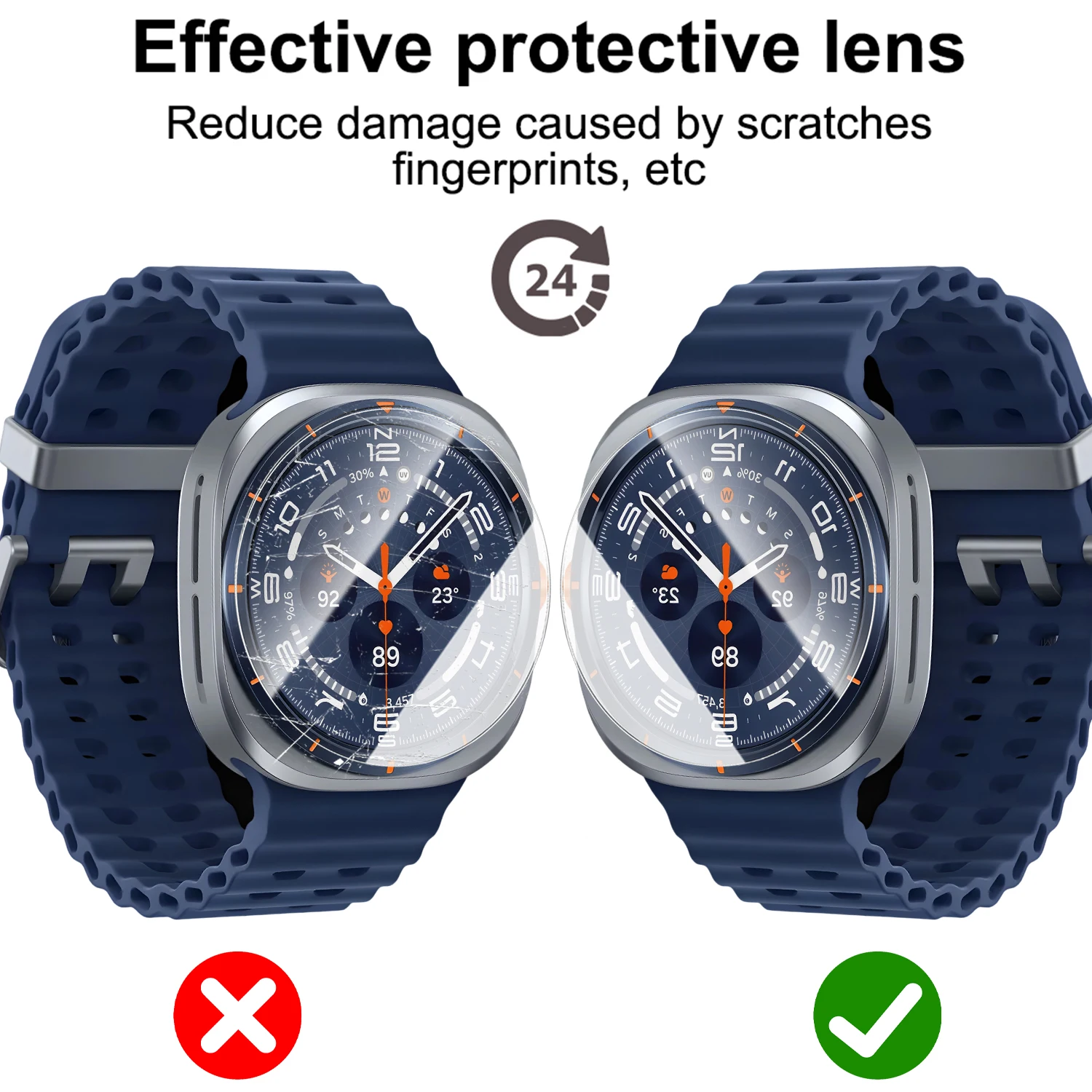 واقي شاشة لساعة سامسونج جالاكس - مراجعة Glass Protector Auto وسعره