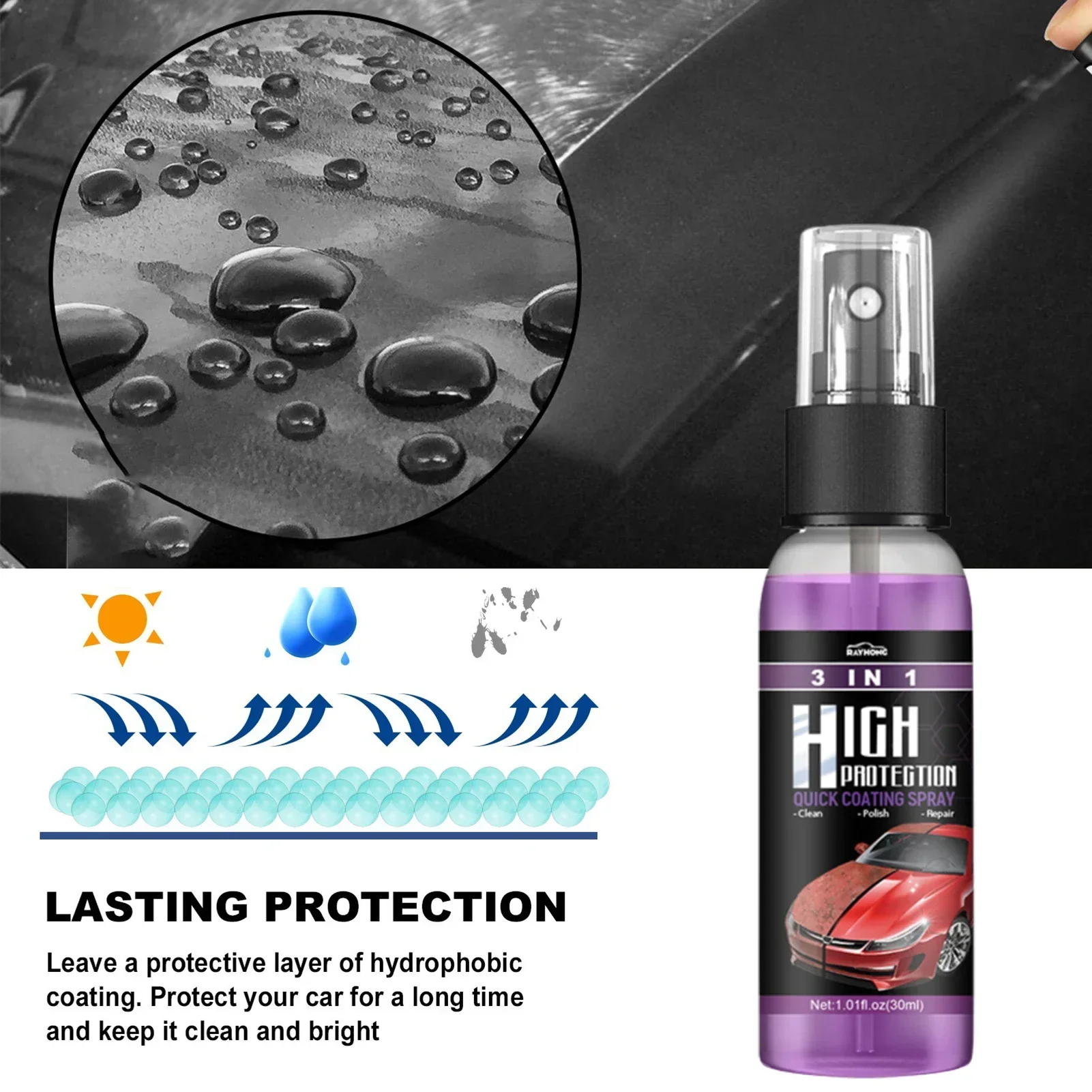 3 في 1 سيارة السيراميك نانو طل - مراجعة Nano Liquid Coating وسعره