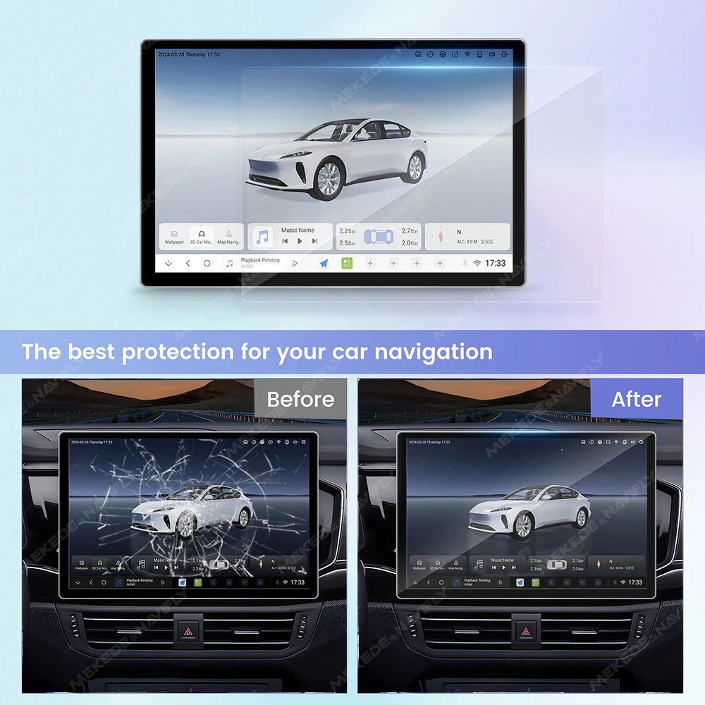 ملصق فيلم حامي لراديو السيارة  - مراجعة Glass Protector Auto وسعره